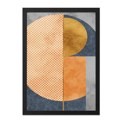 Modern Geometric Wall Art, Abstract Shapes Print, Contemporary Home Decor, Unique Wall Hanging, Circle Square Wall Art, Minimalist Design - Tawshia