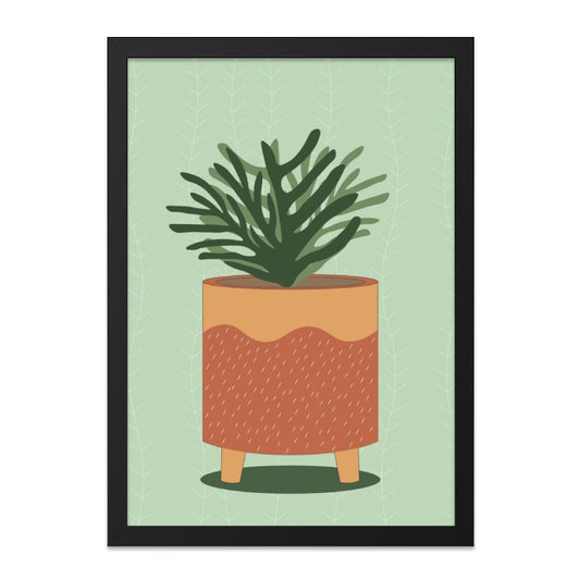 Potted Plant Art Print in Black Frame Home Decor product type