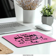 Big Cups Mouse Pad, Funny Quote Mousepad, Gift Idea, Office Decor, Desk Accessory, I Like Big Cups and I Cannot Lie, Pink Mouse Pad - Tawshia