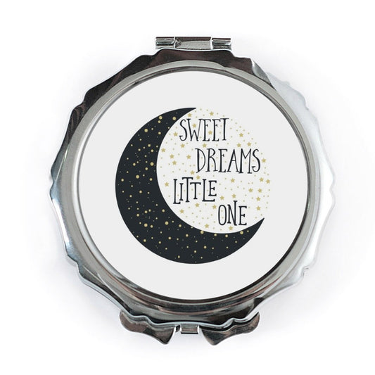 Sweet Dreams Pocket Mirror, Little One Design, Cute Travel Mirror, New Baby Gift, Inspirational Quote Compact Mirror - Tawshia