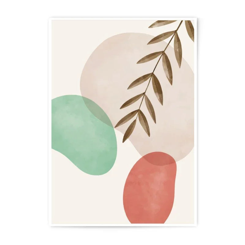 Abstract Leaf Photographic Print, Minimalist Art Print, Neutral Wall Decor, Botanical Print, Modern Home Decor, Wall Art, Photo Print - Tawshia