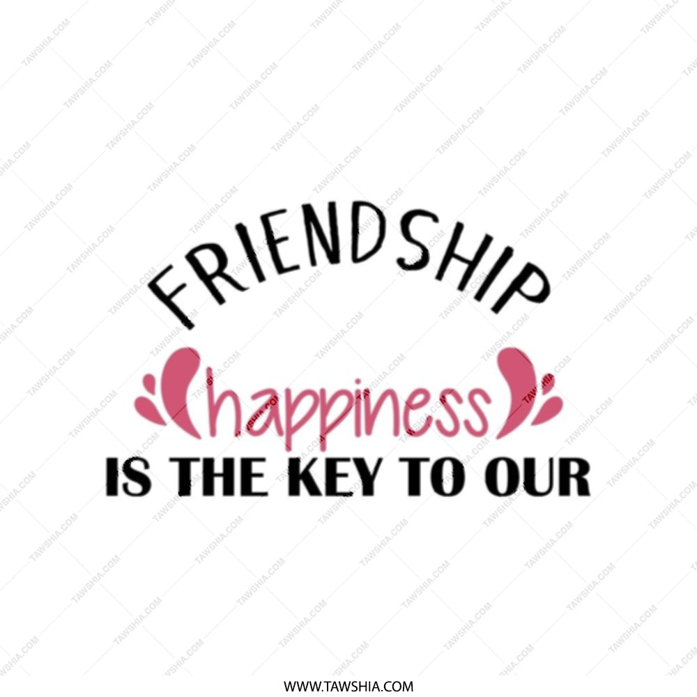 Friendship Happiness Tote Bag, Inspirational Tote Bag, Friend Gift Idea, Motivational Tote Bag, Everyday Tote Bag, Gift Tote - Tawshia