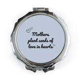 Mother's Love Pocket Mirror, Sentimental Gift, Mom Pocket Mirror, Heart Design Mirror, Pocket Mirror, Cute Purse Mirror - Tawshia