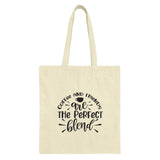 Coffee and Friends Tote Bag, Perfect Blend, Gift for Coffee Lover, Best Friends Tote, Caffeine Addict, Drink Lover, Gift for Her - Tawshia