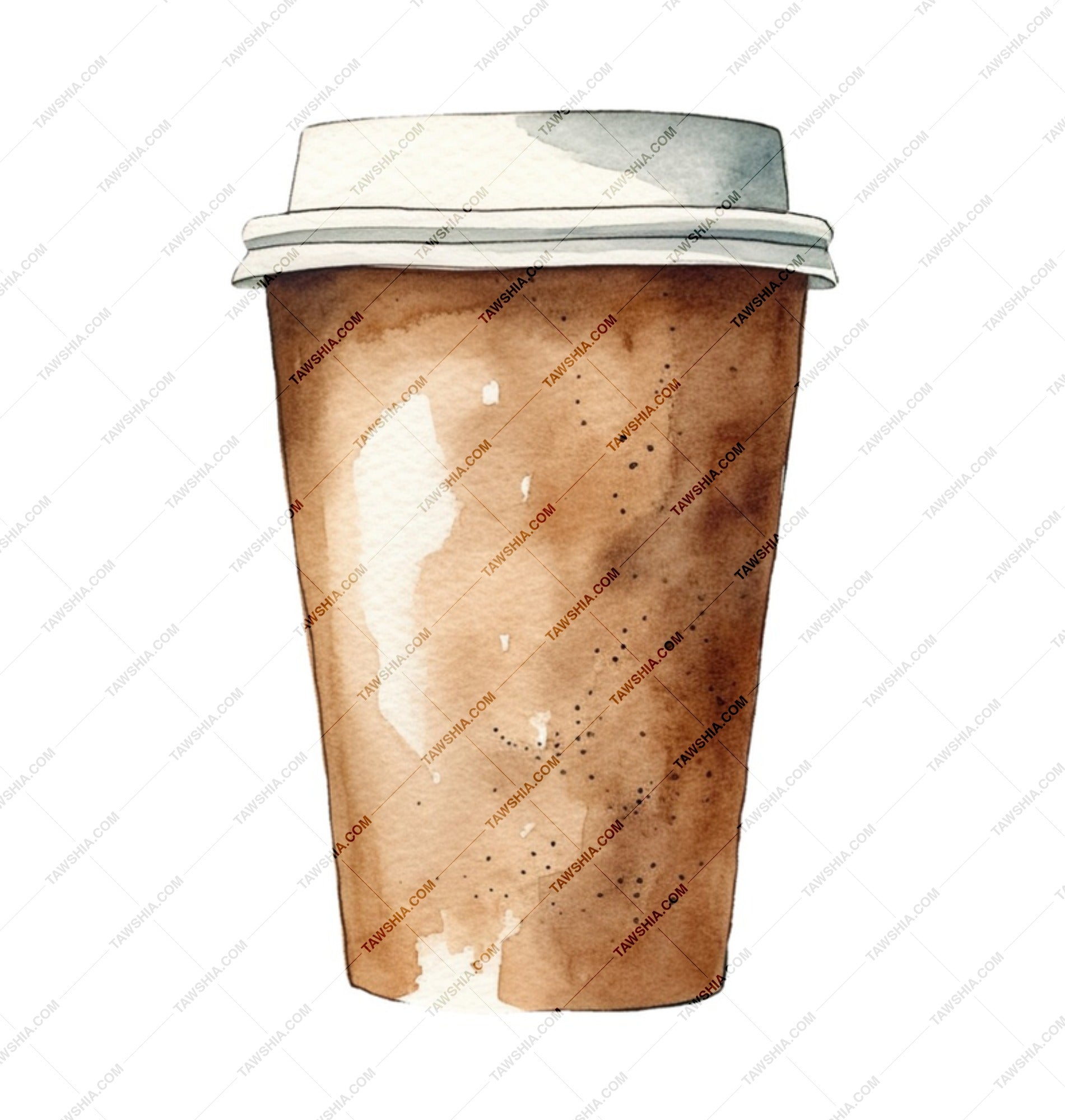 Watercolor Coffee Mug, Travel Mug Design, Coffee Lover Gift, Aesthetic Mug, Hand Painted Coffee Cups, Cozy Vibes Mug - Tawshia