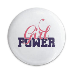 Girl Power Pinback Button, Feminist Button, Empowering Women Badge, Inspirational Button, Girls Support Girls, Women's Rights Pin - Tawshia