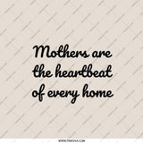 Mothers Heartbeat Pocket Mirror, Mom Gift, Mothers Day, Mom Birthday Gift, Inspirational Pocket Mirror, Pocket Mirror for Her - Tawshia
