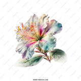 Floral Tote Bag, Hibiscus Flower Design, Botanical Art, Elegant Reusable Shopping Bag, Everyday Tote - Tawshia