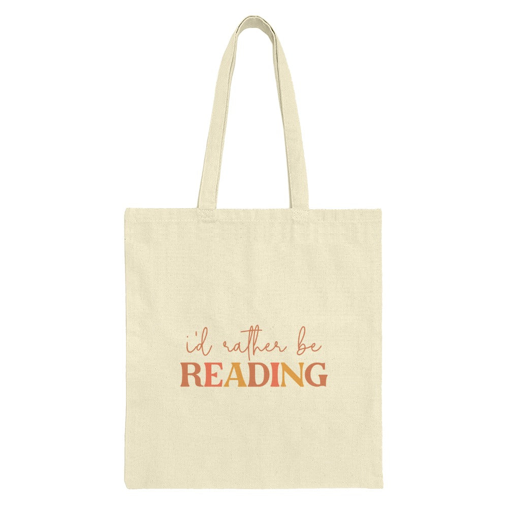 Rather Be Reading Tote Bag, Book Lover Gift, Reader Tote, Bookworm Bag, Library Bag, Gift For Teacher, Literary Tote, Aesthetic Tote - Tawshia