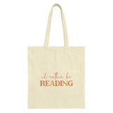 Rather Be Reading Tote Bag, Book Lover Gift, Reader Tote, Bookworm Bag, Library Bag, Gift For Teacher, Literary Tote, Aesthetic Tote - Tawshia