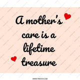 Mothers Care Mouse Pad, Lifetime Treasure, Gift for Mom, Mothers Day Gift, Desktop Accessory, Home Office Decor, Cute Mousepad - Tawshia