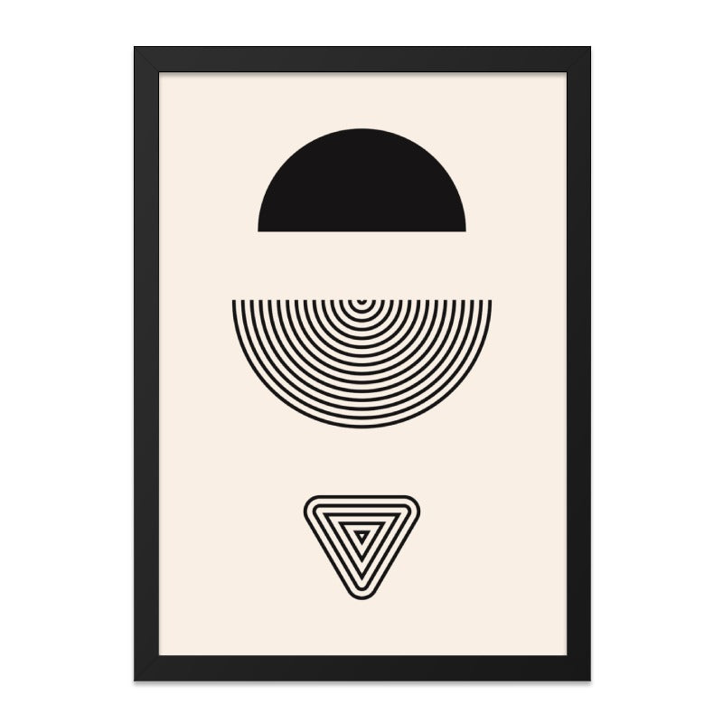 Geometric Wall Art, Abstract Shapes Print, Minimalist Art Decor, Modern Home Artwork, Contemporary Wall Hanging, Simple Design Poster - Tawshia