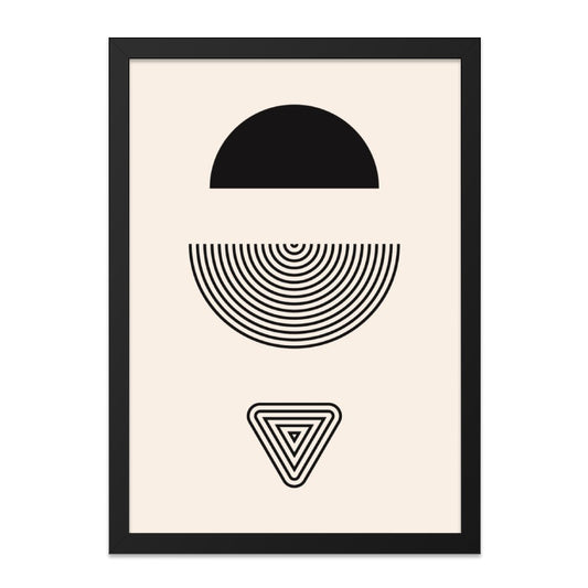 Geometric Wall Art, Abstract Shapes Print, Minimalist Art Decor, Modern Home Artwork, Contemporary Wall Hanging, Simple Design Poster - Tawshia