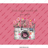 Floral Camera Backpack, Photo Lover Gift, Magical Moments Backpack, Photography Backpack, Camera Design Backpack - Tawshia