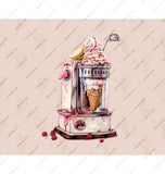 Colorful Ice Cream Maker With Raspberry Decor product type