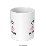 Friendship Happiness Mug, Friend Gift, Best Friends Mug, Cute Coffee Mug, Gift For Her, Positive Message Mug, Gift For Friend - Tawshia