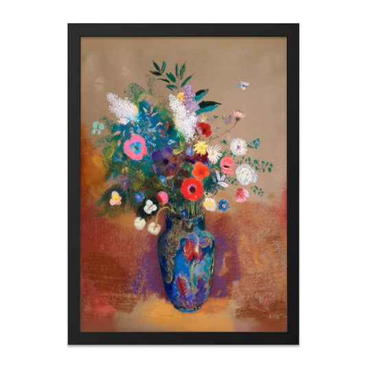 Flower Bouquet Wall Art, Floral Print, Vase of Flowers, Vintage Painting, Colorful Art Print, Home Decor, Art Nouveau Inspired - Tawshia