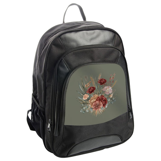 Floral Bouquet Backpack, Botanical Print Backpack, Stylish Everyday Backpack, Flower Lover Gift, Modern School Backpack - Tawshia