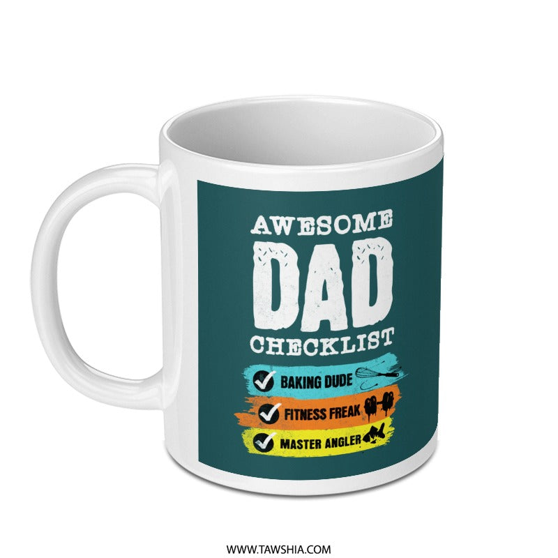 Awesome Dad Checklist Father's Day Gift Mug product