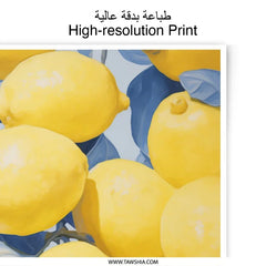 Lemon Photographic Prints, Botanical Art, Kitchen Decor, Citrus Artwork, Wall Art Decor, Modern Art Prints, Fruit Photography - Tawshia