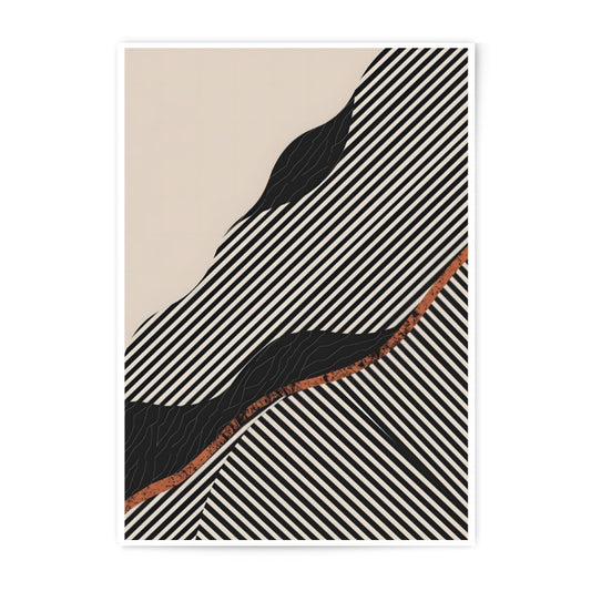 Abstract Lines Photographic Print, Modern Art Print, Geometric Art, Home Decor, Wall Art, Minimalist Design, Contemporary Art, Unique Gift - Tawshia