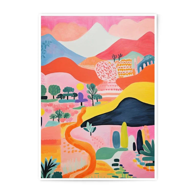 Vibrant Landscape Photographic Prints, Colorful Mountain Scene Art, Modern Home Decor, Nature Wall Art, Living Room Prints, Gift Idea - Tawshia