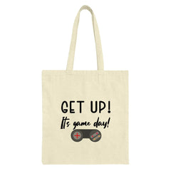 Game Day Tote Bag, Gamer Gift, Video Game Lover, Get Up It's Game Day, Gaming Tote, Canvas Tote Bag, Everyday Bag, Gift for Gamers - Tawshia