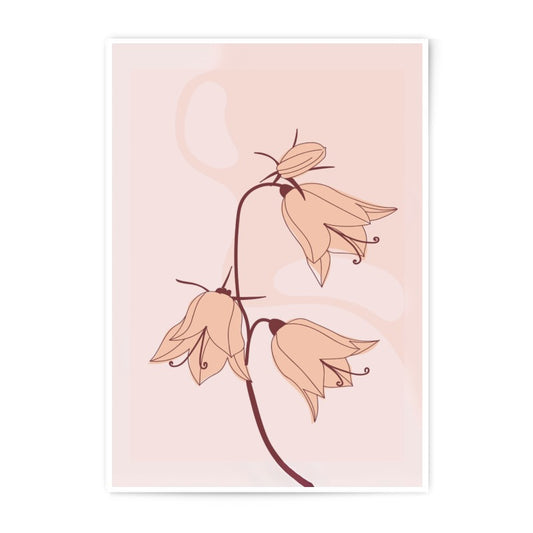 Bellflower Photographic Print, Floral Wall Art, Minimalist Flower Photography, Botanical Art Print, Home Decor, Trending Photography - Tawshia