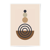 Geometric Art Photographic Print, Abstract Shapes Wall Decor, Minimalist Art Print, Modern Home Decor, Circle and Semi Circle Art - Tawshia