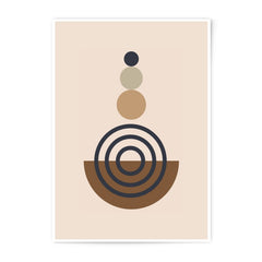 Geometric Art Photographic Print, Abstract Shapes Wall Decor, Minimalist Art Print, Modern Home Decor, Circle and Semi Circle Art - Tawshia