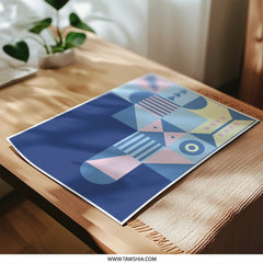 Geometric Abstraction Photographic Print, Modern Art Print, Minimalist Design, Home Decor Art, Abstract Shapes Print, Wall Art Decor - Tawshia