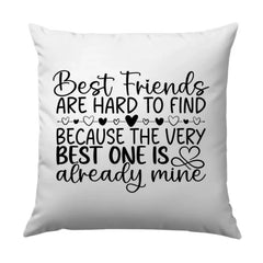 Best Friend Pillow, Friend Quote Pillow, Friendship Pillow, Best Friend Gift, Decorative Throw Pillow, Bestie Pillow - Tawshia