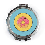 Donut Pocket Mirror, Cute Foodie Mirror, Kawaii Pocket Mirror, Pink Sprinkles Mirror, Sweet Treat Mirror, Fun Gift for Her, Girl Mirror - Tawshia