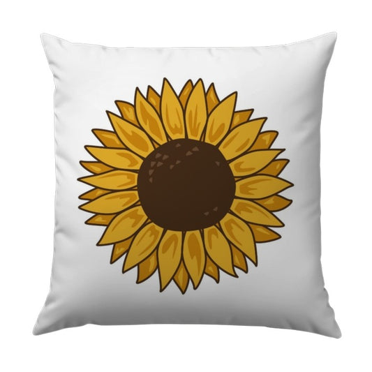 Sunflower Pillow, Floral Decor Pillow, Botanical Throw Pillow, Farmhouse Style Pillow, Summer Decor Accent Pillow - Tawshia