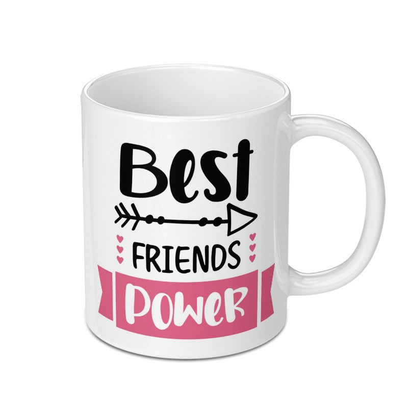 Best Friends Power Mug, Cute Friendship Gift, Bestie Gift Idea, Funny Coffee Mug, Sister Mug, BFF Present, Friends Forever Mug, Mug - Tawshia