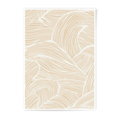 Abstract Line Art Photographic Print, Minimalist Wall Decor, Beige Cream Art Print, Modern Home Decor, Neutral Art, Stylish Art - Tawshia