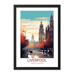 Liverpool Wall Art, United Kingdom Print, Cityscape Painting, Travel Poster, Home Decor, England Artwork, Building Illustration - Tawshia