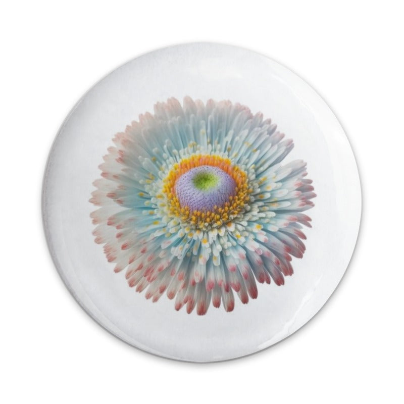 Gerbera Daisy Pinback Button, Floral Badge, Flower Button, Botanical Pin, Colorful Button, Pastel Flower Pin, Cute Pinback Button - Tawshia