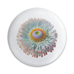 Gerbera Daisy Pinback Button, Floral Badge, Flower Button, Botanical Pin, Colorful Button, Pastel Flower Pin, Cute Pinback Button - Tawshia