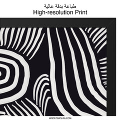 Abstract Wall Art, Black and White Decor, Line Art Print, Modern Wall Decor, Minimalist Art, Unique Wall Hanging, Home Decor, Abstract - Tawshia