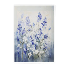 Floral Photographic Print, Blue Flowers Wall Art, Modern Flower Decor, Botanical Photography, Home Decor, Gift Idea - Tawshia