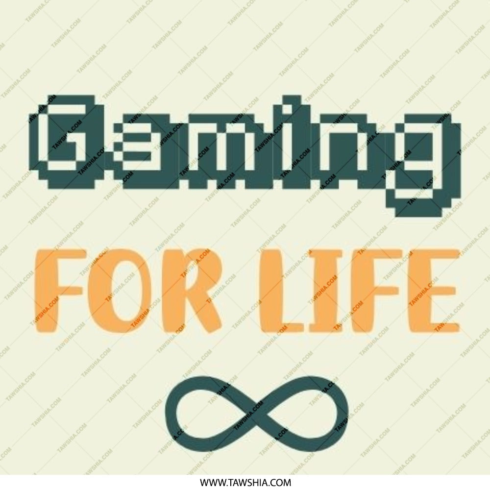 Gaming for Life Pinback Button, Gamer Gift, Video Game Lover, Infinity Symbol, Geeky Accessory, Retro Gaming, Pixel Art Pin Button - Tawshia