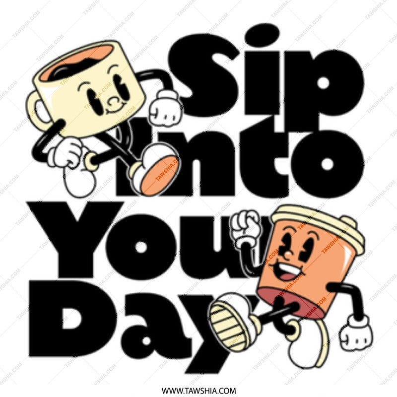 Sip Into Your Day Coffee Themed Artwork Product