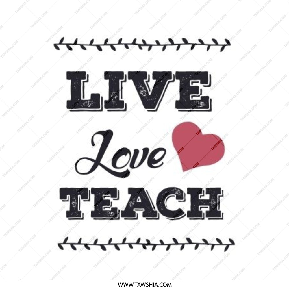 Live Love Teach Pinback Button, Teacher Appreciation Gift, Heart Button, Educator Gift, School Pin, Classroom Accessories - Tawshia