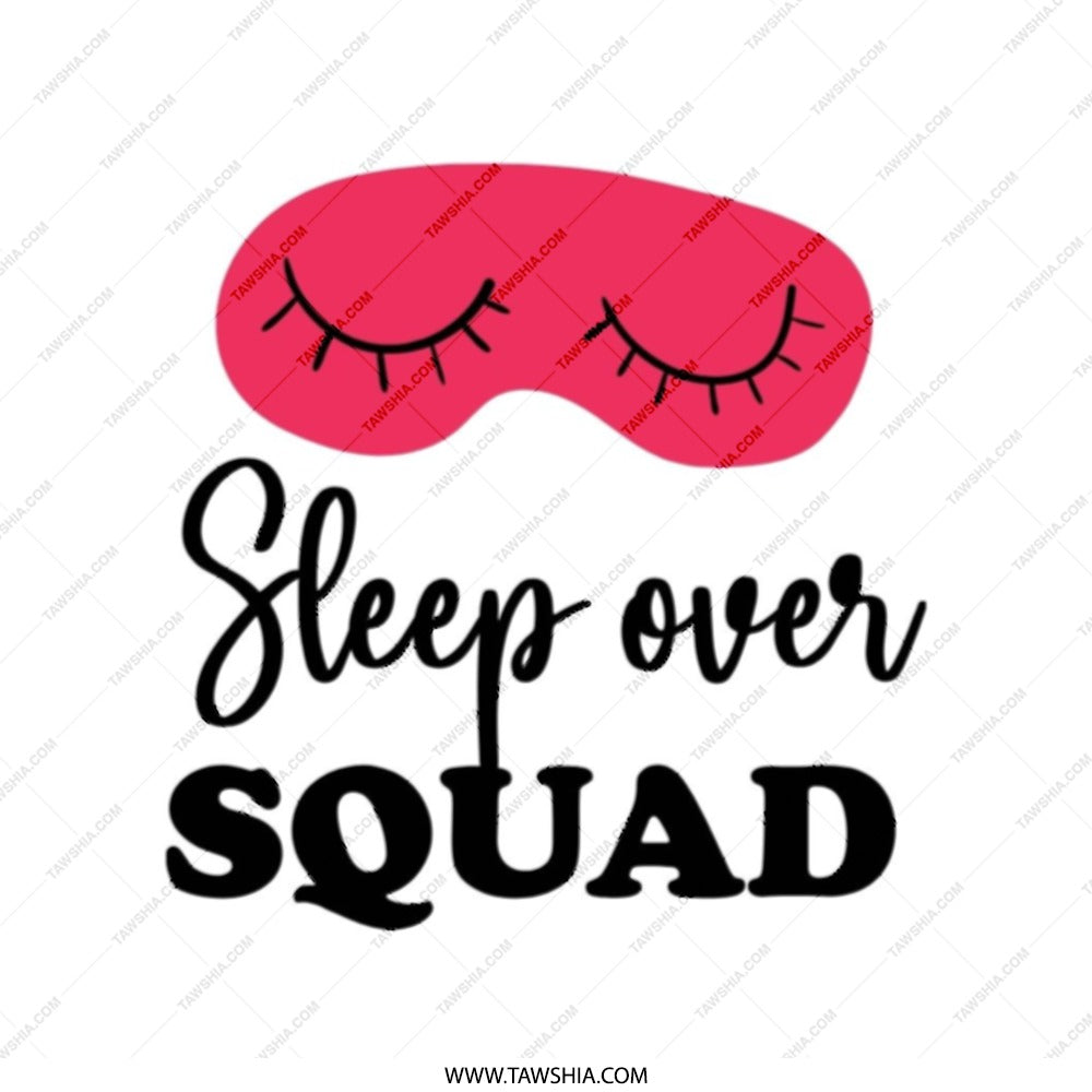 Sleepover Squad Tote Bag, Girls Night Out Bag, Party Tote, Fun Tote Bag, Sleepover Gift, Slumber Party Favor, Team Tote, Weekend Tote - Tawshia