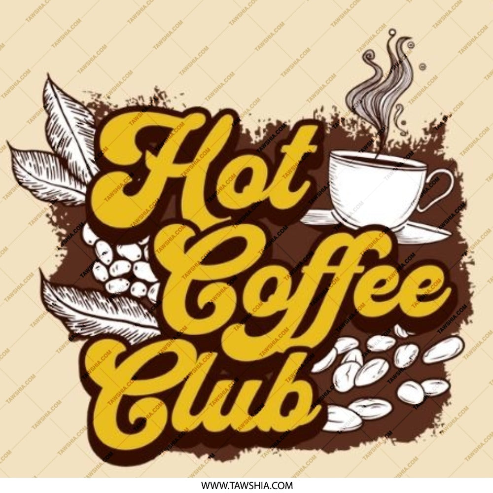 Hot Coffee Club Pinback Button, Coffee Lover Button, Coffee Addict Gift, Trendy Buttons, Sarcastic Coffee Button, Unique Pinback Button - Tawshia