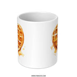 Waffle Heart Mug, Food Lover Gift, Breakfast Mug, Funny Coffee Mug, Cute Foodie Gift, Waffle Lover Gift, Unique Mug, Valentine's Day Mug SKU: MG10004206 - Tawshia