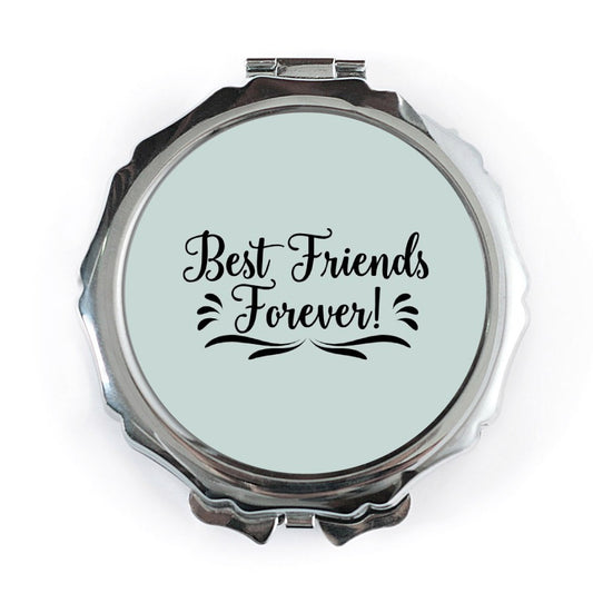 Best Friends Forever Pocket Mirror, Friendship Gift, Compact Mirror, Bestie Gift, Travel Mirror, Pocket Makeup Mirror, Gift for Her - Tawshia