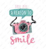 You Are A Reason To Smile Camera Mug, Inspirational Gift, Cute Mug, Photographer Gift, Coffee Mug, Tea Mug, Gift Idea - Tawshia