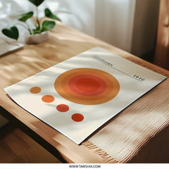 Bauhaus 1919 Photographic Print, Modern Art Print, Circle Geometric Print, Abstract Poster, Wall Art Decor, Minimalist Art Print - Tawshia